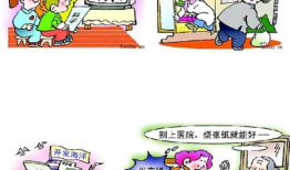 小学生文明行为漫画,描绘小学生日常礼仪风采